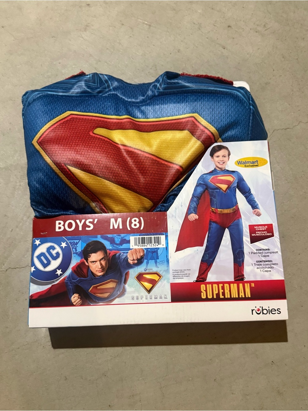 DC Superman Boys Costume in Blue, Red & Yellow size 8